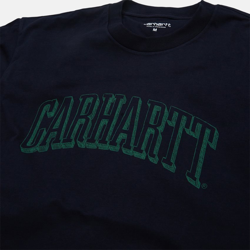 Carhartt WIP T-shirts SCRAWL SCRIPT I031025 DARK NAVY